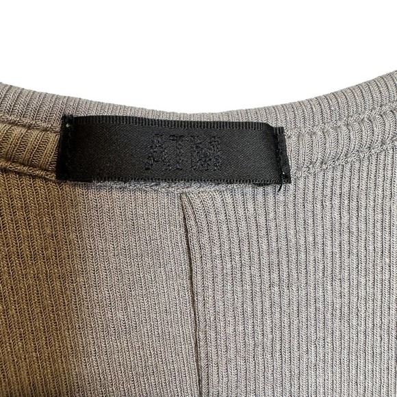 ATM Anthony Thomas Melillo Women’s Maxi Dress Long Grey Medium - Picture 4 of 8